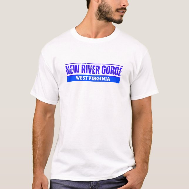 Camiseta Desfiladeiro do New River, Virgínia Ocidental (Frente)