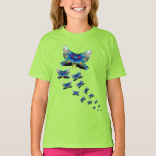 Camiseta Desfile de Borboletas - Cor em Movimento