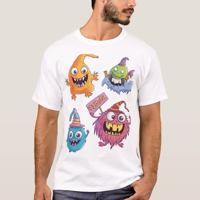 Camiseta Desfile de Monstros de Doces (Frente)