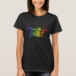 Camiseta Desfile do Orgulho de Paris Céu Desfile do Orgulho