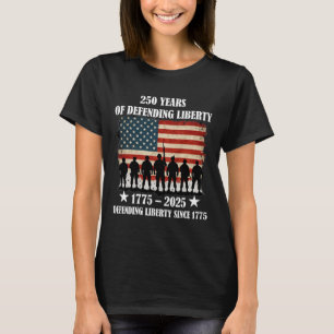 Camiseta Desfile Militar Patriótico do Exército dos EUA 250