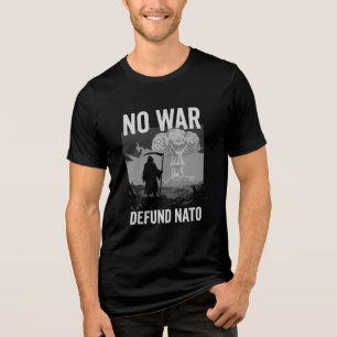 Camiseta Desfinanciar a OTAN Paz Antiguerra