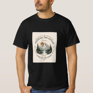Camiseta Desfrutando da Natureza Respire Fundo Olhe Para as