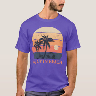Camiseta desfrutar na praia amigo de verão