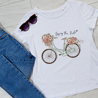 Camiseta Desfrute da bicicleta de bicicleta de passeio