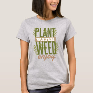 Camiseta Desfrute da Febre de Água da Planta