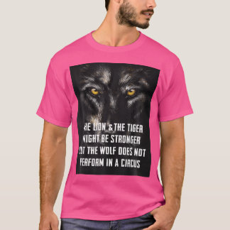 Camiseta Desfrute das Legal citações do lobo selvagem dos l