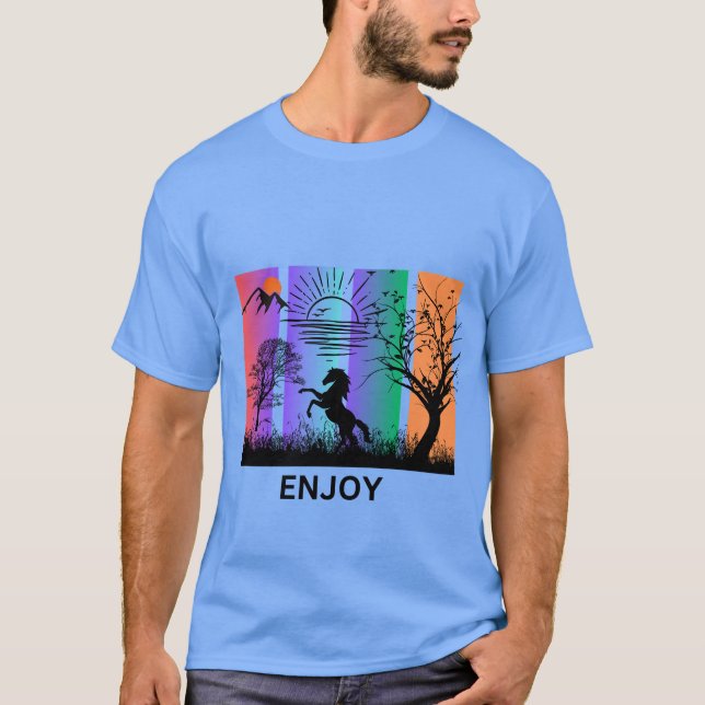 Camiseta Desfrute De Um Presente Perfeito Para Os Amantes D (Frente)