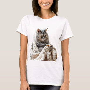 Camiseta Desfrute do Cat Winter Tea
