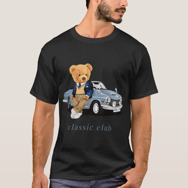 Camiseta Desfrute Do Legal Urso De Teddy Com Os Des Gráfico (Frente)