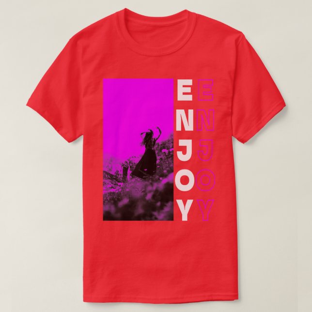 Camiseta Desfrute Roxo (Frente do Design)
