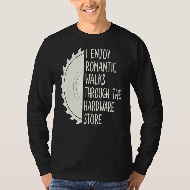 Camiseta Desfruto De Longas Caminhadas Românticas Através D (Frente)