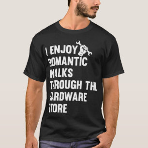 Camiseta Desfruto de longas caminhadas românticas através d