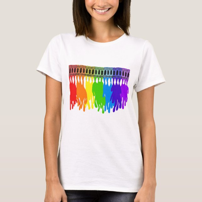 Camiseta Desgaste de derretimento da arte do pastel (Frente)