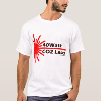 Camiseta desgaste do laser do CO2 40Watt!