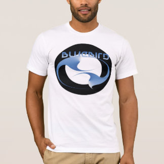 Camiseta Desgaste urbano do pássaro 4 azuis
