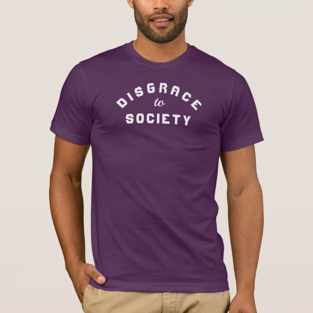 Camiseta Desgraça para a Sociedade Gráfica (Frente)