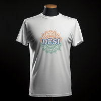 DesI Chakra Design Indian Tricolor Flag Tiranga