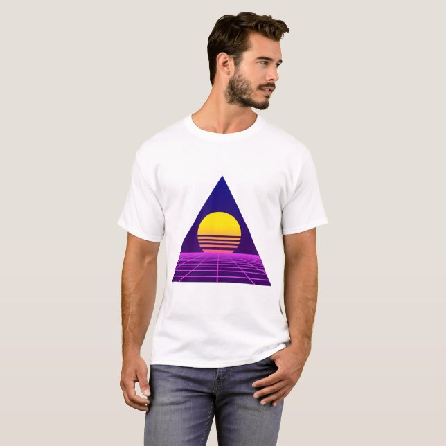Camiseta Design 001 de Vaporwave (Frente Completa)