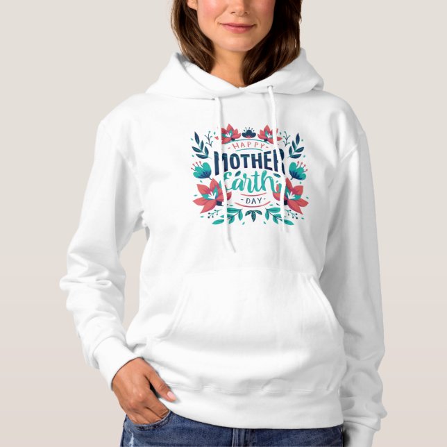 Camiseta Design-23184 Hoodie, Dia da Mãe Terra (Frente)