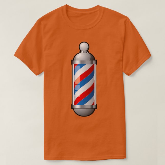 Camiseta Design 2 de barbeiro legal (Frente do Design)