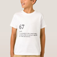 Design 67 Meme Seis Sete 6-7 Piada Engraçada da In