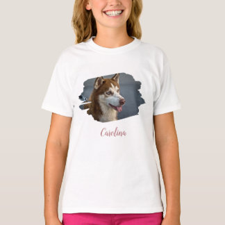 Camiseta Design a Foto Personalizada Própria Adicionar Nome