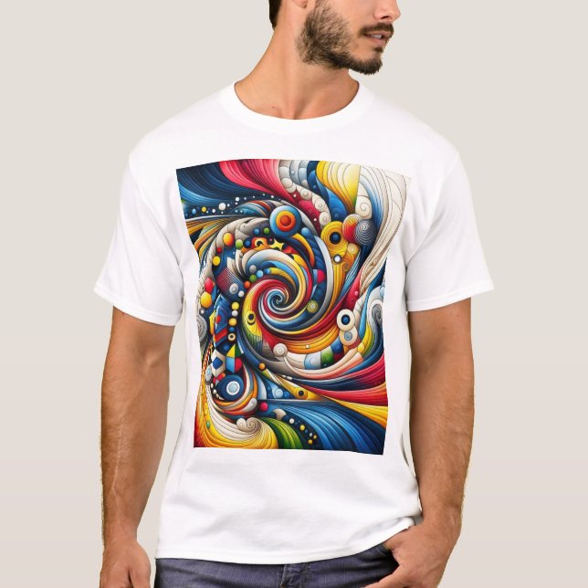 Camiseta design abstrato (Frente)