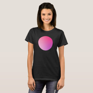 Camiseta Design Abstrato com Vignette de Círculo Gradiente