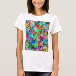 Camiseta Design abstrato de mistura colorida