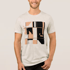 Camiseta Design Abstrato de placa de jogos de laranja pret