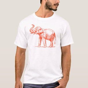 Camiseta Design abstrato do elefante