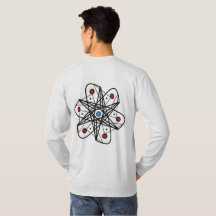 Design Abstrato Inspirado em Átomo Geométrico Mode