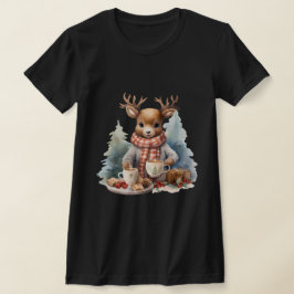 Camiseta design adulta rustica de Natal