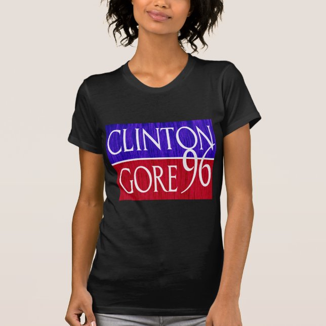 Camiseta Design afligido de Clinton Gore 96 (Frente)