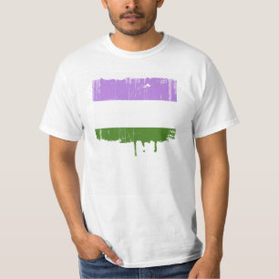 CAMISETA DESIGN AFLIGIDO ORGULHO DE GENDERQUEER