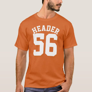 Camiseta Design alaranjado & branco do jérsei dos esportes