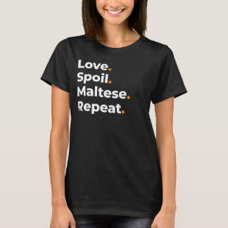 Camiseta Design Amor Mimar Maltês