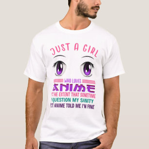Camiseta Design Anime Girl N So A Girl And Anime Ja