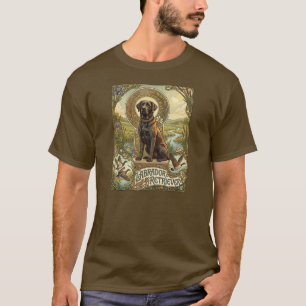 Camiseta Design Art Nouveau de Cachorro Labrador Retriever