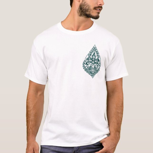CAMISETA DESIGN ASIÁTICO DA ARTE DE YANT BUDDHA (Frente)