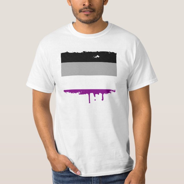 CAMISETA DESIGN ASSEXUADO DAS LISTRAS DO ORGULHO (Frente)