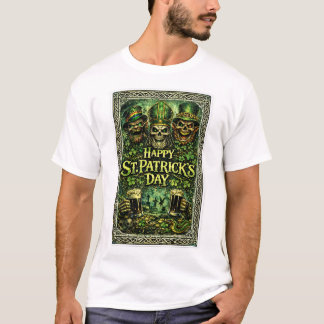Camiseta Design assustador e sombrio para o dia de São Patr
