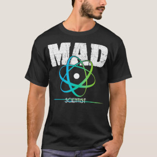 Camiseta Design Atom do Geek de Ciência Mad Scientist Nerd