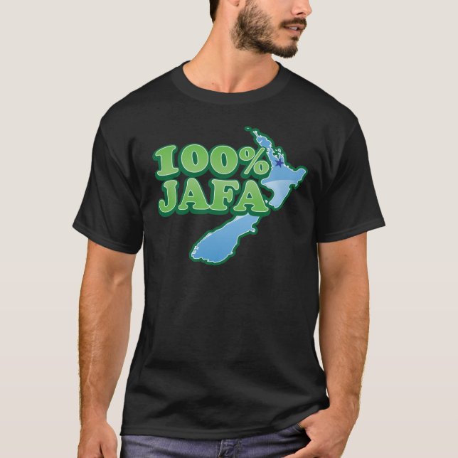 Camiseta Design AUCKLAND do quivi de 100% JAFA NOVA (Frente)