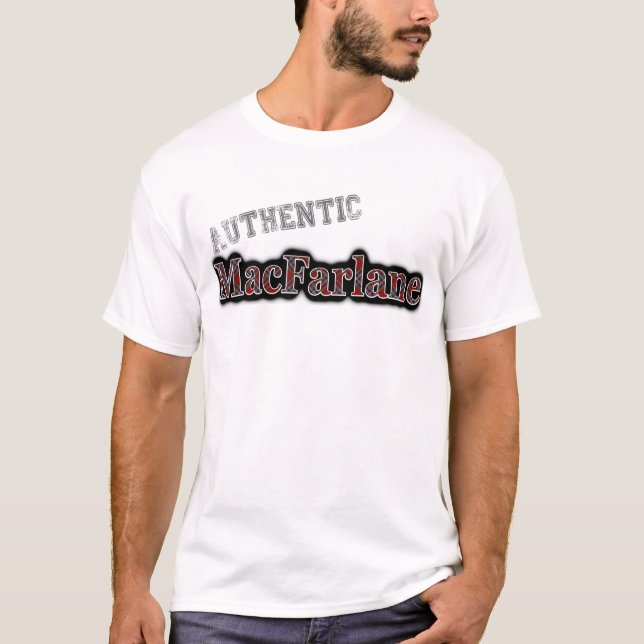 Camiseta Design autêntico do nome do Tartan de MacFarlane (Frente)