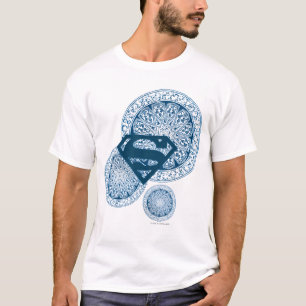 Camiseta Design azul do círculo de Supergirl
