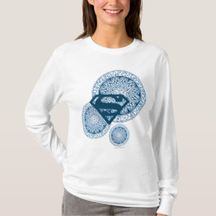 Camiseta Design azul do círculo de Supergirl