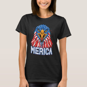 Camiseta Design Bald Eagle Mullet, 4 De Julho