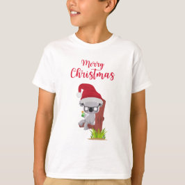 Camiseta Design Bebendo de Koala de Natal australiano